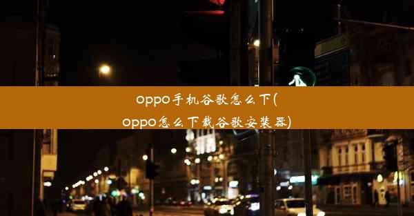 oppo手机谷歌怎么下(oppo怎么下载谷歌安装器)