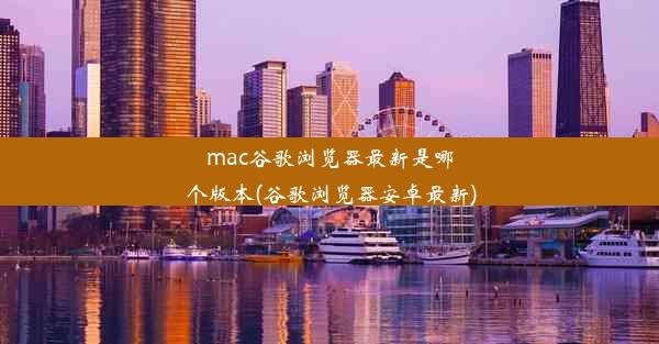 mac谷歌浏览器最新是哪个版本(谷歌浏览器安卓最新)