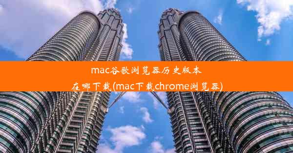 mac谷歌浏览器历史版本在哪下载(mac下载chrome浏览器)