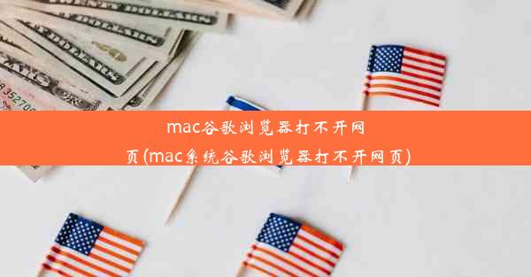 mac谷歌浏览器打不开网页(mac系统谷歌浏览器打不开网页)