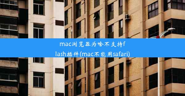 mac浏览器为啥不支持flash插件(mac不能用safari)