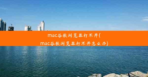 mac谷歌浏览器打不开(mac谷歌浏览器打不开怎么办)