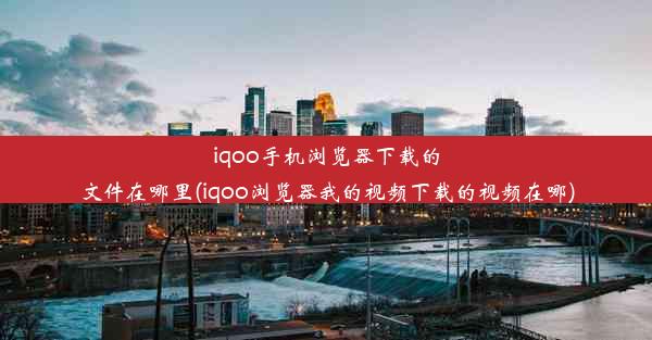 iqoo手机浏览器下载的文件在哪里(iqoo浏览器我的视频下载的视频在哪)