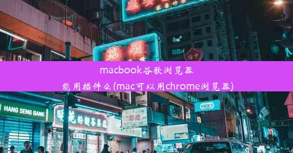 macbook谷歌浏览器能用插件么(mac可以用chrome浏览器)