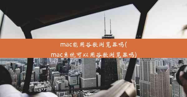 mac能用谷歌浏览器吗(mac系统可以用谷歌浏览器吗)