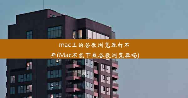 mac上的谷歌浏览器打不开(Mac不能下载谷歌浏览器吗)