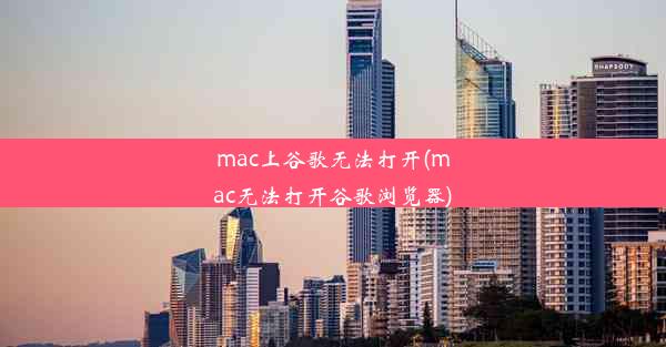 mac上谷歌无法打开(mac无法打开谷歌浏览器)