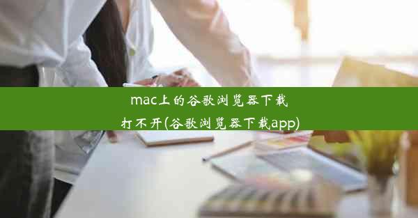 mac上的谷歌浏览器下载打不开(谷歌浏览器下载app)