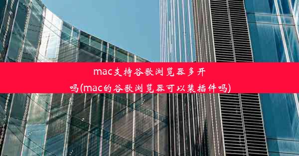 mac支持谷歌浏览器多开吗(mac的谷歌浏览器可以装插件吗)