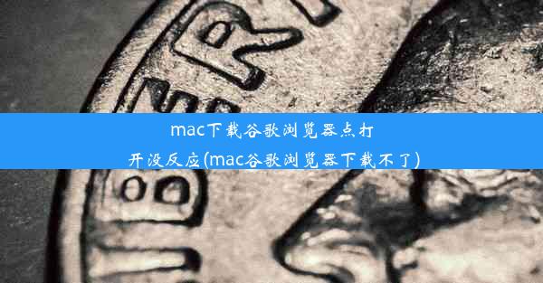 mac下载谷歌浏览器点打开没反应(mac谷歌浏览器下载不了)