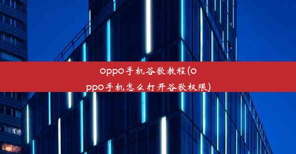 oppo手机谷歌教程(oppo手机怎么打开谷歌权限)