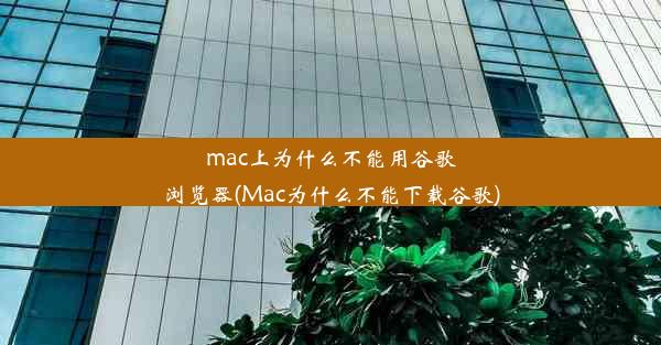 mac上为什么不能用谷歌浏览器(Mac为什么不能下载谷歌)