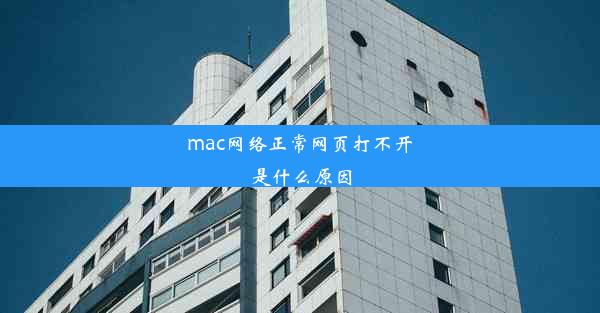 mac网络正常网页打不开是什么原因