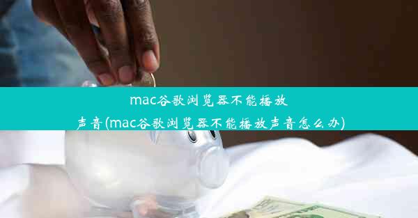 mac谷歌浏览器不能播放声音(mac谷歌浏览器不能播放声音怎么办)