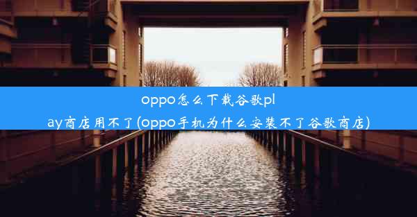 oppo怎么下载谷歌play商店用不了(oppo手机为什么安装不了谷歌商店)