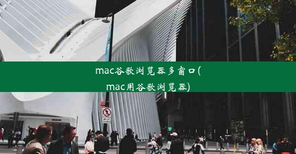 mac谷歌浏览器多窗口(mac用谷歌浏览器)