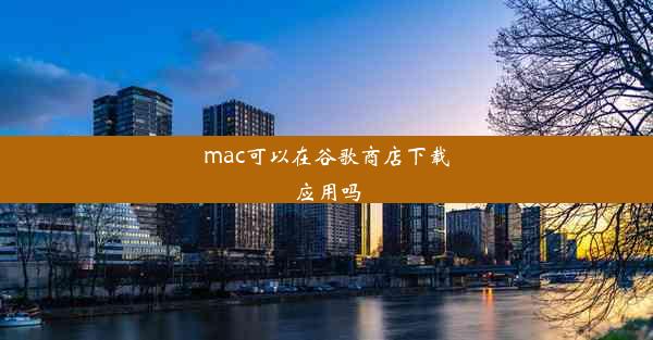 mac可以在谷歌商店下载应用吗