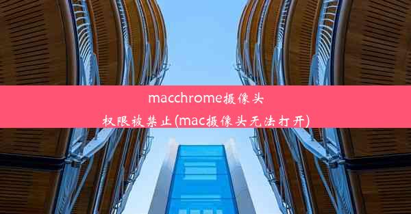 macchrome摄像头权限被禁止(mac摄像头无法打开)