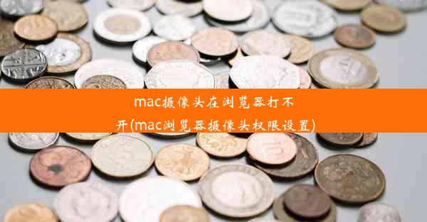 mac摄像头在浏览器打不开(mac浏览器摄像头权限设置)