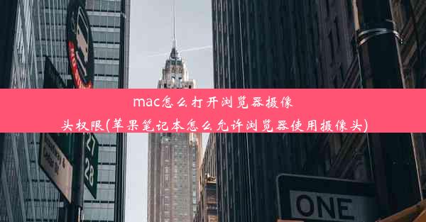 mac怎么打开浏览器摄像头权限(苹果笔记本怎么允许浏览器使用摄像头)