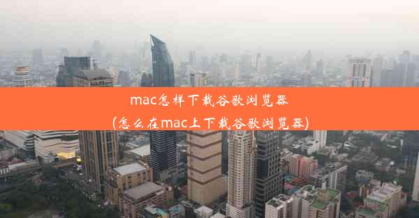 mac怎样下载谷歌浏览器(怎么在mac上下载谷歌浏览器)