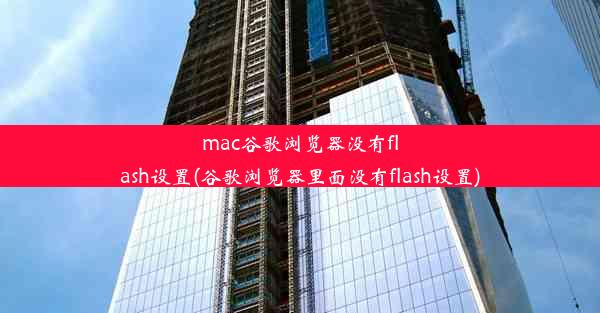 mac谷歌浏览器没有flash设置(谷歌浏览器里面没有flash设置)