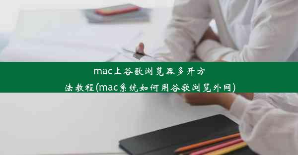 mac上谷歌浏览器多开方法教程(mac系统如何用谷歌浏览外网)