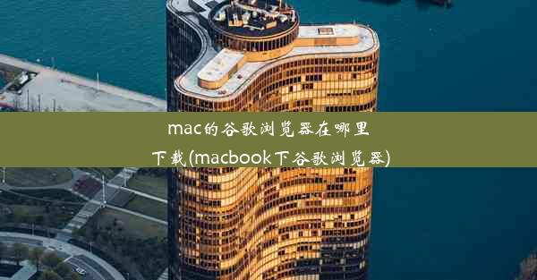 mac的谷歌浏览器在哪里下载(macbook下谷歌浏览器)