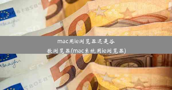 mac用ie浏览器还是谷歌浏览器(mac系统用ie浏览器)