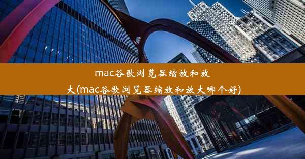 mac谷歌浏览器缩放和放大(mac谷歌浏览器缩放和放大哪个好)