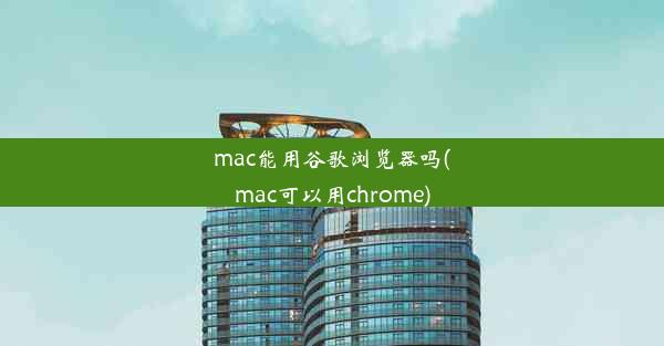 mac能用谷歌浏览器吗(mac可以用chrome)