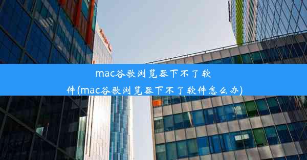 mac谷歌浏览器下不了软件(mac谷歌浏览器下不了软件怎么办)