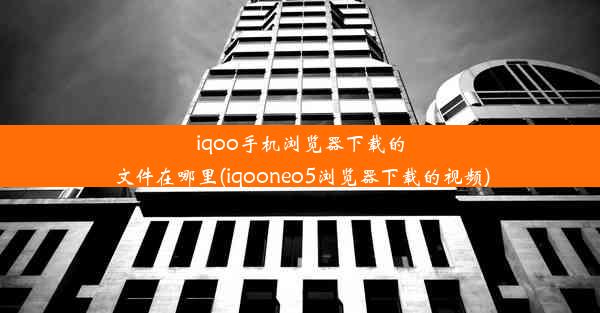 iqoo手机浏览器下载的文件在哪里(iqooneo5浏览器下载的视频)