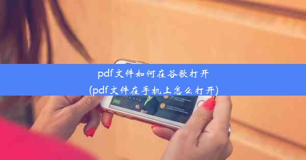 pdf文件如何在谷歌打开(pdf文件在手机上怎么打开)