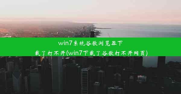 win7系统谷歌浏览器下载了打不开(win7下载了谷歌打不开网页)