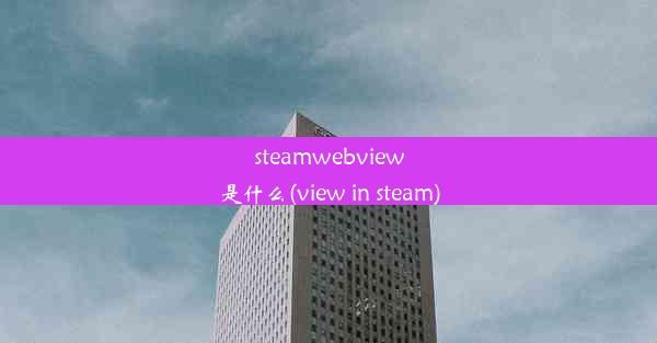 steamwebview是什么(view in steam)