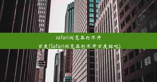 safari浏览器打不开百度(Safari浏览器打不开百度贴吧)