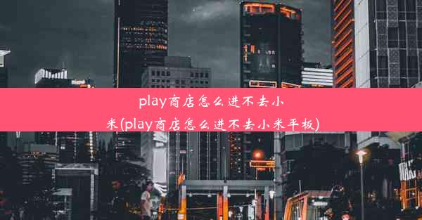 play商店怎么进不去小米(play商店怎么进不去小米平板)